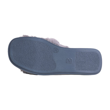 BELSTA The Ash Fluffy Slippers — the pair worn at home