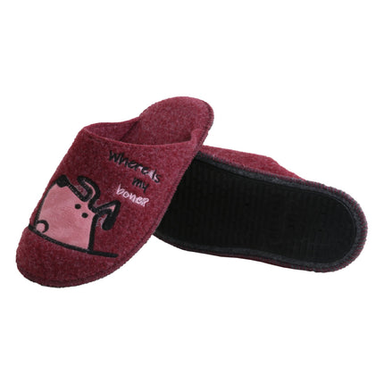 The Bone Felt Slippers by BELSTA — side view of the felt upper and non-slip sole