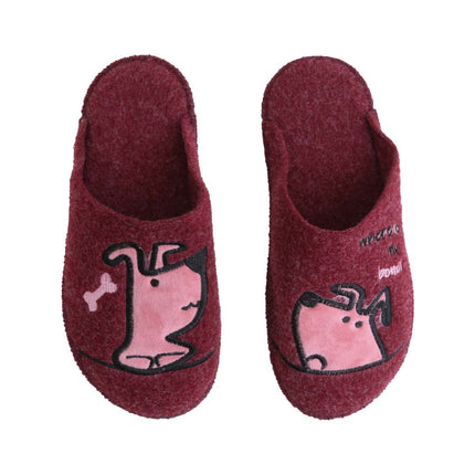 The Bone Felt Slippers — back view of the wide-fit closed-toe felt mule