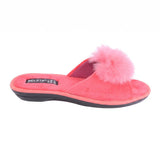 The Coral Pom-Pom Slippers