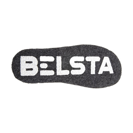 BELSTA The Fog Felt Slippers — the pair worn at home