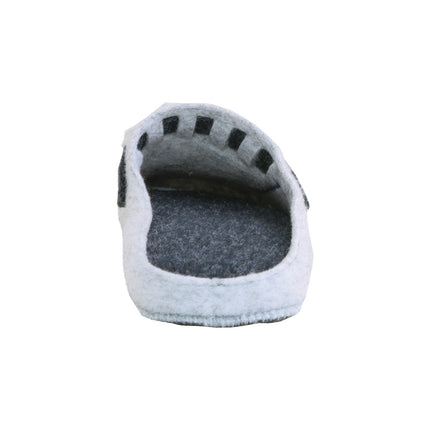 Dense felt sole with printed BELSTA logo of the BELSTA The Fog Felt Slippers, made in Ukraine
