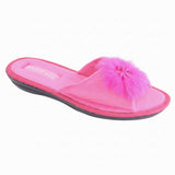 The Fuchsia Pom-Pom Slippers