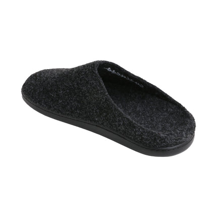 BELSTA Graphite Felt Slippers — top view of the pair with removable anatomic insole