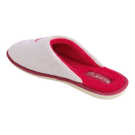 BELSTA Kitty Velour Slippers — top view of the pair with soft velour footbed