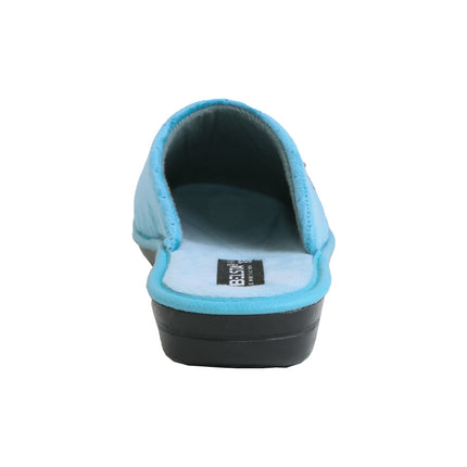 Non-slip sole of the BELSTA The Lagoon Velour Slippers, made in Ukraine