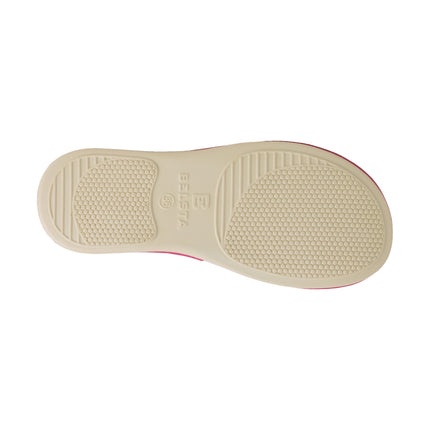 BELSTA The Magenta Felt Slippers — the pair worn at home