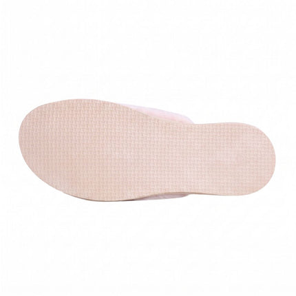 BELSTA The Pearl Fluffy Slippers — the pair worn at home