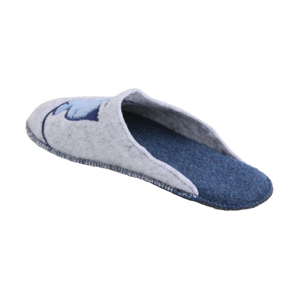 BELSTA Puppy Felt Slippers — top view of the pair with Italian felt footbed