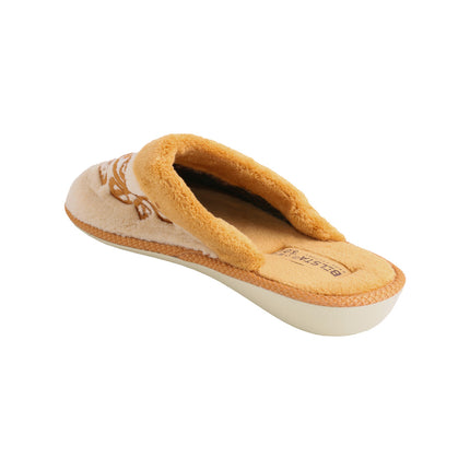 BELSTA Terracotta Terry Slippers — top view of the pair with absorbent terry footbed