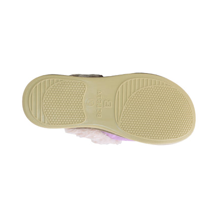 BELSTA The Violet Quilted Slippers — the pair worn at home
