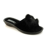 The Noir Bow Slippers